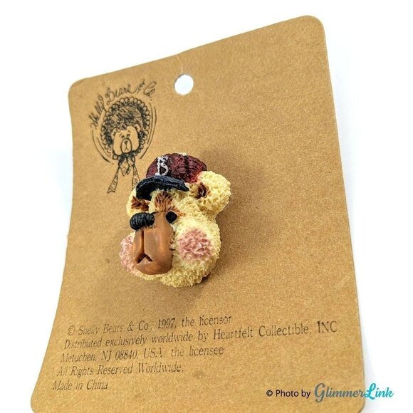 Vintage 1990s Shelly Bears & Co Resin Bear Brooch - Picture 2 of 9